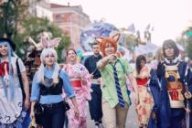 Июнь 2016 г. Совместное шествие с японской молодежной делегацией, посвященное 160-летию Благовещенска.