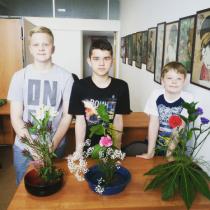 Июнь 2016 г. Мастер-класс по икебане.